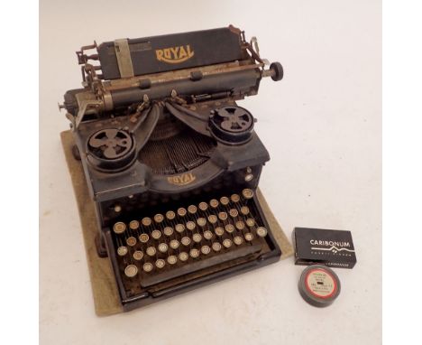 An early 20th century Royal typewriter 