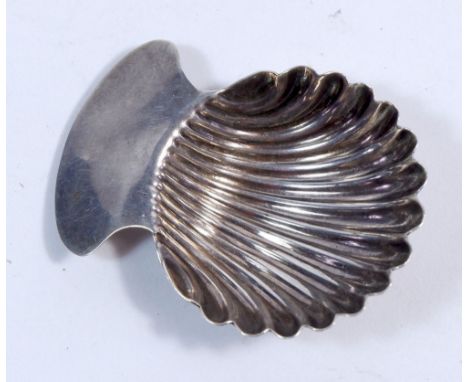 A Hester Bateman silver tea caddy spoon, London c.1780