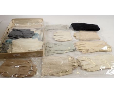 A box of eighteen pairs of vintage ladies gloves 