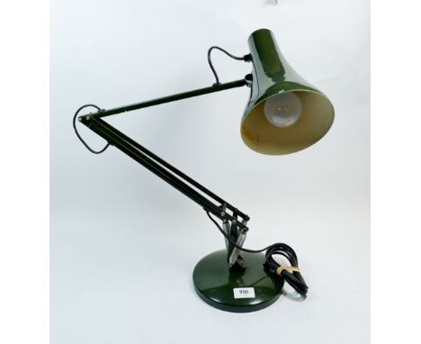 A retro green Anglepoise lamp made by Anglepoise Lighting Ltd 