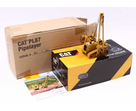 A Classic Construction Models limited edition 1/48 scale Caterpillar PL87 Pipelayer, housed in a polystyrene packed box with 
