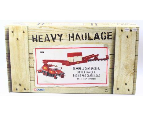 A Corgi limited edition Heavy Haulage 1/50 scale No. CC12307 United Heavy Transport Scammell Contractor with girder trailer, 