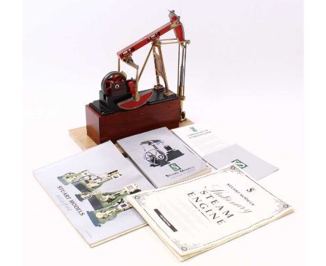 Stuart Turner Oil Field Pump, of usual specification, finished in red with Stuart Turner "S" to support, grooved flywheel tak