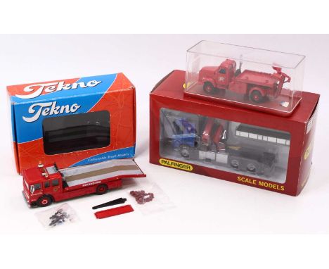 Code 3 group of three boxed models to include Corgi AEC turntable fire engine in a British Road Services colour with breakdow
