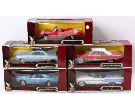 A Road Signature The Special Edition 1/18 scale boxed group of five modern issued diecast to include a 1964 Ford Falcon, a 19