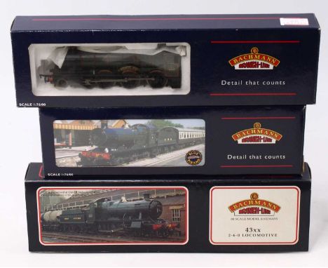 Three Bachmann Branch-line locos &amp; tenders: 31-777 4-6-0 Modified Hall ‘Soughton Hall’ GW lined green; 32-300 2251 Collet