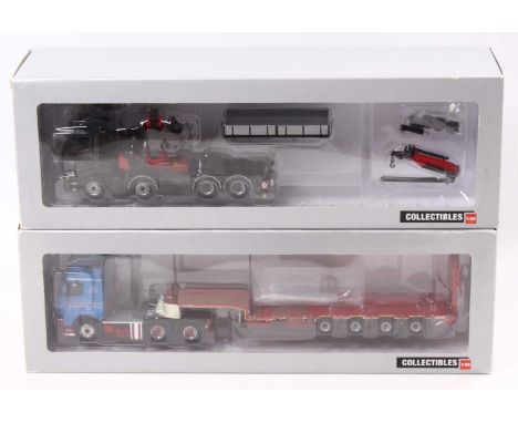 Two WSI 1/50 scale modern issue haulage diecasts, to include No. 04-1090 Iveco Stralis AS2 8x4, together with No. 02-1342 CJ 