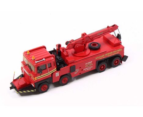 An ASAM Models 1/48 scale white metal kit built model of a Scammell Wrecker, 24 hour air cushion recovery heavy towing truck,