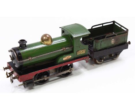 1923-24 Hornby No. 1 loco &amp; tender 0-4-0, green, 2710 on number plate on cab-side, L&amp;NER on R/h splasher, ‘Meccano Lt