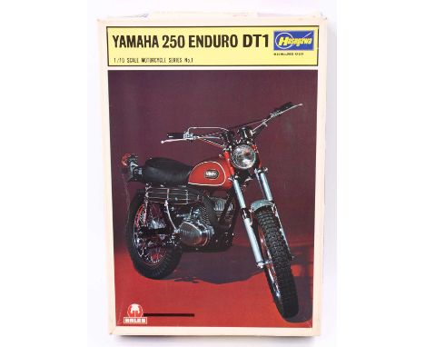 HASEGAWA 1.10 scale, MS.010 Yamaha 250 Enduro DT1 ‘Scrambler’ Superdetail engine/frame. Rare 1st issue 1973, (Mint sealed bag