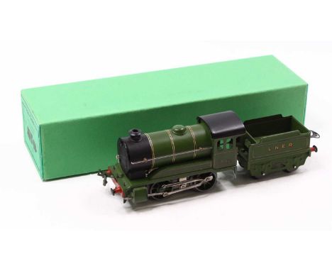 Post-war Hornby No.502 20v AC 0-4-0 loco &amp; tender LNER lined green No.1842 on cab-sides, LNER on tender sides. Merest sug