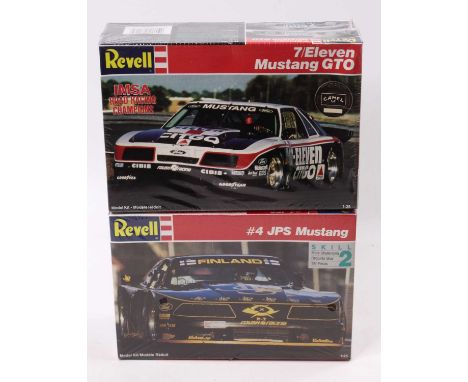 REVELL 1.25 scale, IMSA Racing kit 7153 ‘7 Eleven/Citgo’ Ford Mustang GTO 1986 Sebring 1st place B.Jenner &amp; 7196 ‘J.P.S’ 