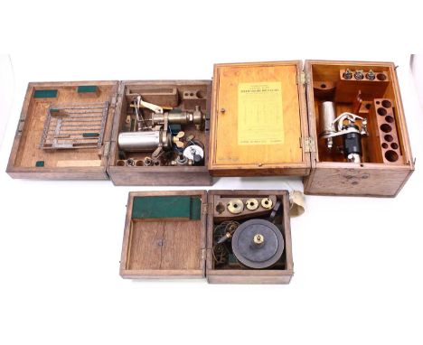 Collection of vintage Steam Engine Indicators to include Dobbie Mcinnes housed in the original, together with 2 other boxed e