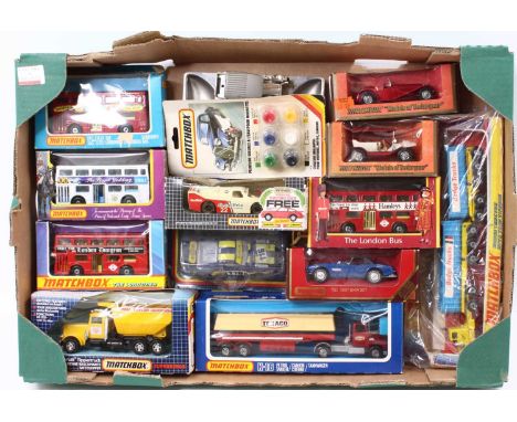 One tray containing quantity of Matchbox Kingsize, Models of Yesteryear and Superkings, to include a K-16 Texaco Petrol Tanke