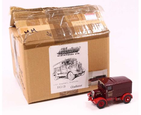 A Milestone Miniatures Ltd 1/48 scale white metal kit built model of a 1946 Scammell Show Trac HG1B Gladiator 'Anderton &amp;