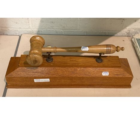 CEREMONIAL GAVEL WITH STAND