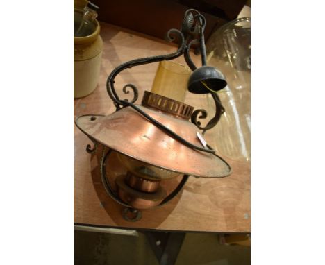 A copper ceiling light fitting
&nbsp;
NOT PAT TESTED AS IS NOT A PORTABLE ITEM