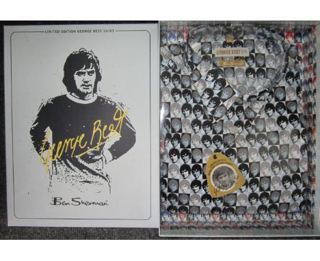 GEORGE BEST-BEN SHERMAN George Best Limited Edition casual shirt manufactured by Ben Sherman. The shirt comes complete with o