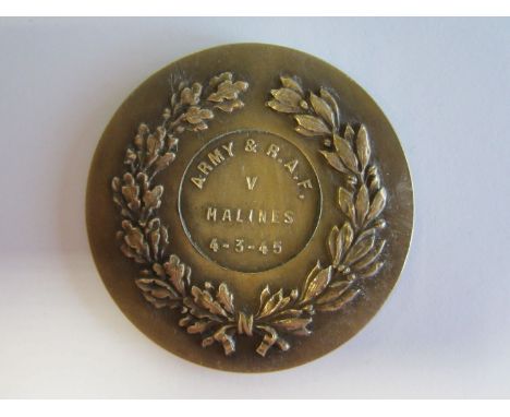 GEORGE BRADLEY FOOTBALL MEDAL 1945 Bradley was born in Maltby, Yorkshire 7/1/1917 and played for Rotherham United, Newcastle 