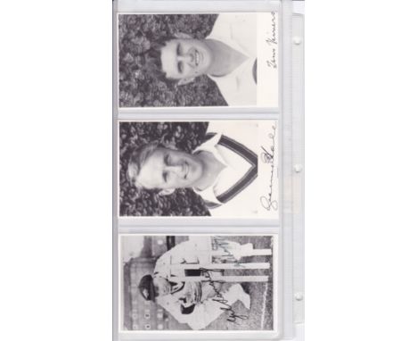 CRICKET - AUSTRALIA-AUTOS Twelve photographs, each showing a cricketer, usually a black and white head and shoulders photogra