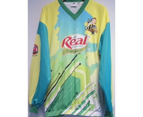 CRICKET ANDREW HALL Long sleeved multi coloured playing sweater belonging to Andrew Hall from when he represented Chandigarh 