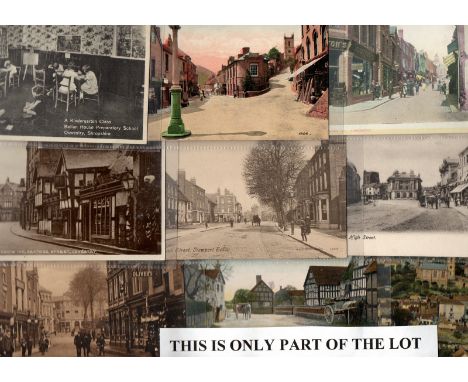 Shropshire (K-Z) 22 printed cards street scenes, flower show, canal, mill, PO etc Reserve: £32