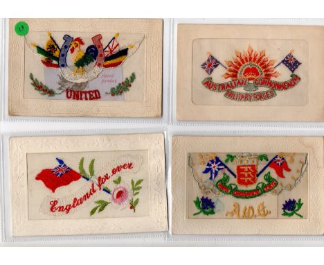 Silks 4 cards United Australian, CMF, Army Ordnance Reserve: £20