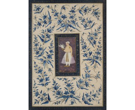 A PAGE FROM A POLIER ALBUM, NORTHERN INDIA, FIRST HALF 17TH CENTURY AND LUCKNOW, CIRCA 1775  in opaque colours and gold on pa