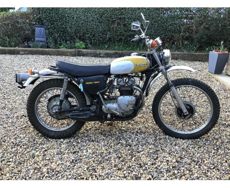 1973 Triumph  Trophy Trail 500cc Frame no. TR5TPH19549Engine no. TR5TPH19549The unit 500 Triumphs were winners at the Daytona