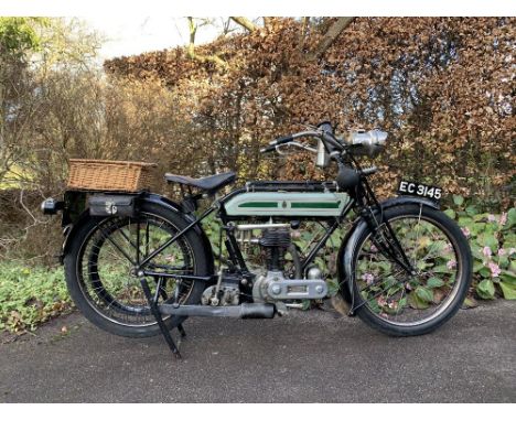 1920 Triumph 550cc Model HRegistration no. EC 3145Frame no. 311616Engine no. 72047 CRX•Very well known in Vintage circles•Res