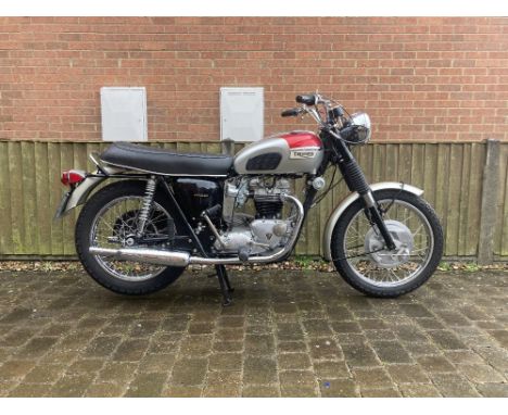 Property of a deceased's estate1968 Triumph 649cc T120R BonnevilleRegistration no. AHJ 902GFrame no. T120R DU89806Engine no. 