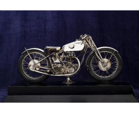 A fine 1:10 scale hand built model of a 1930 Rudge Racing Motorcycleprofessionally assembled by Bassett-Lowke, finely detaile