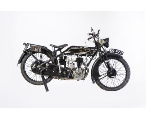 Property of a deceased estate1927 Sunbeam 347cc Model 1Registration no. KO 4711Frame no. A1204Engine no. H1209Although its ve