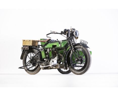 Featured in the 1981 movie Chariots of Fire1923 Rudge 500cc Four-Speed Motorcycle CombinationRegistration no. PW 1216Frame no