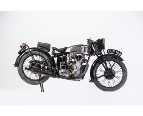 1939 Vincent-HRD 498cc Series-A CometRegistration no. EUR 109Frame no. D1705 Engine no. C967Rear Frame Number. D1705•Full mat