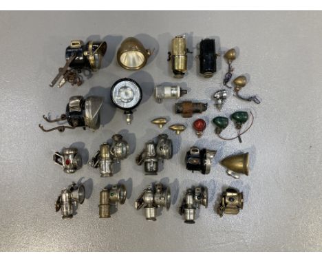 A quantity of assorted lamps and lightingincluding Powell &amp; Hanmer; Miller; Lucas King Of The Road and others, all in var