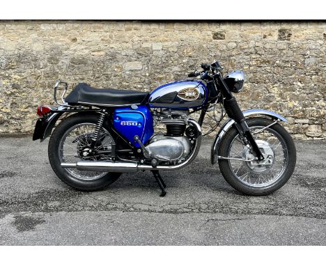 1969 BSA 654cc ThunderboltRegistration no. PUJ 91GFrame no. A65T DC 21243Engine no. A65T DC 21243This 1969 A65 is among the l