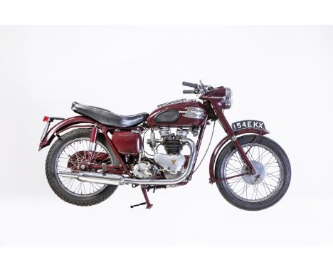 1958 Triumph 498cc Speed TwinRegistration no. 154 EKXFrame no. 017721Engine no. 017721Although Edward Turner's Speed Twin cau