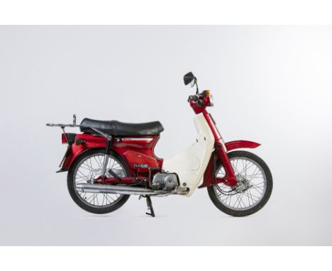 1996 Honda C90 Cub EconomyRegistration no. N997 OEWFrame no. HA02-5307965Engine no. HA02E-2304887Introduced in 1958, Honda's 