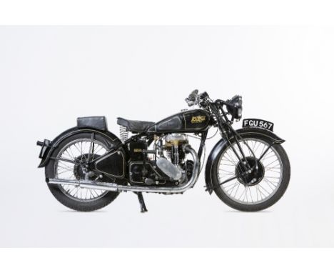 1938 Rudge 499cc UlsterRegistration no. FGU 567Frame no. 61244Engine no. S4914•Original registration and matching numbers•An 