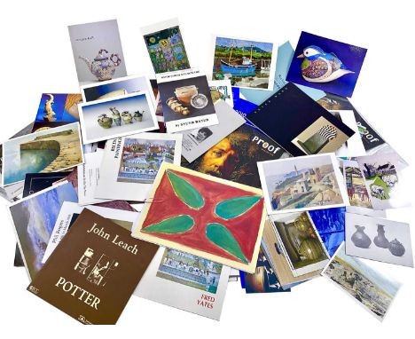 Various exhibition catalogues, posters, postcards etc.  Artists include - Breon O'Casey, Fred Yates, Michael J. Praed and Rob