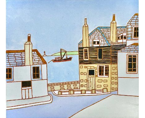 Bryan PEARCE (1929-2006) Westcotts Quay, St. Ives Etching in colours, facsimile signature, ed. 225/300, 'Estate of Bryan Pear