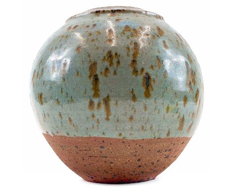 Jason WASON (1946) Globular vessel Stoneware, impressed personal and Leach Pottery seal to base, 22cm.Overall this piece is i
