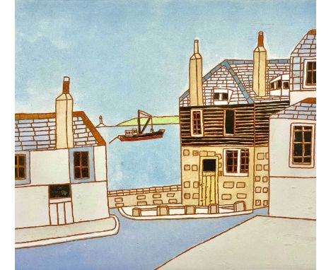 Bryan PEARCE (1929-2006) Westcott's Quay, St Ives  Etching in colours, facsimile signature, ed. 238/300, 'Estate of Bryan Pea