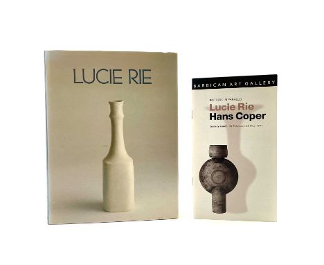 Two publications. Lucie Rie: A Survey of Her Life and Work. John Houston and David Cripps. Published 1981 by Crafts Council a