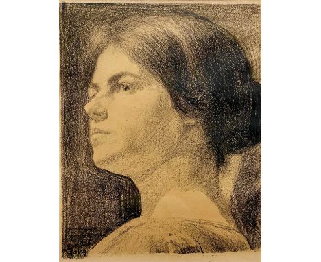 Emile Barthelemy FABRY (1865-1966) Portrait of Miss Vera Bodilly Pastel on paper, signed and inscribed, 41 x 31.5cm.Emile Bar