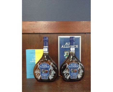 AULD ALLIANCE (2) A blend of Malt Scotch whisky and French Armagnac. 70cl, 40% volume, one bottle in carton. 2 bottles.
