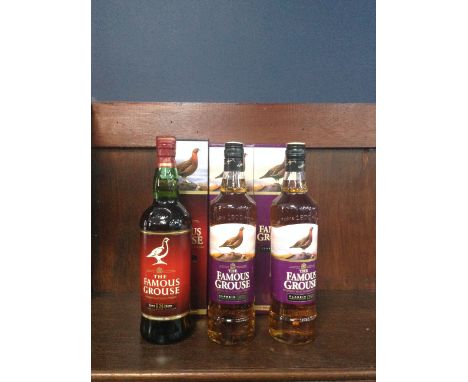 FAMOUS GROUSE AGED 18 YEARS Blended Malt Scotch Whisky 700ml, 43% volume, in carton. FAMOUS GROUSE CLASSIC (2) Blended Malt S