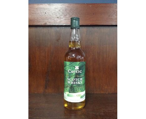 CELTIC Blended Scotch Whisky Bottled specially for the final Old Firm match of the century on 27 December 1999, bottle no. 43