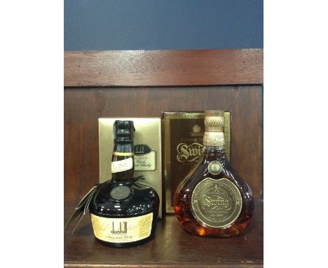 JOHNNIE WALKER SWING Blended Scotch Whisky 75cl, 43% volume, in carton. DUNHILL OLD MASTER Blended Scotch Whisky 700ml, 43% v